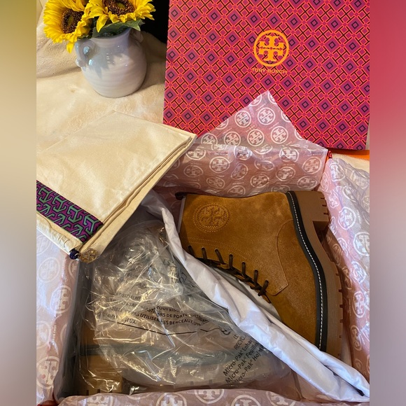 TORY BURCH MILLER SUEDE BOOTIES - Picture 8 of 9